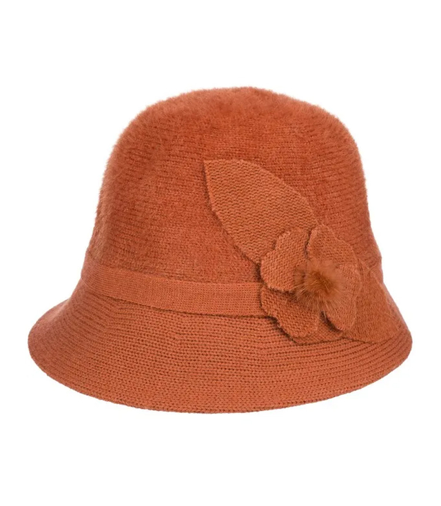 Dámský klobouk cloche patch flower