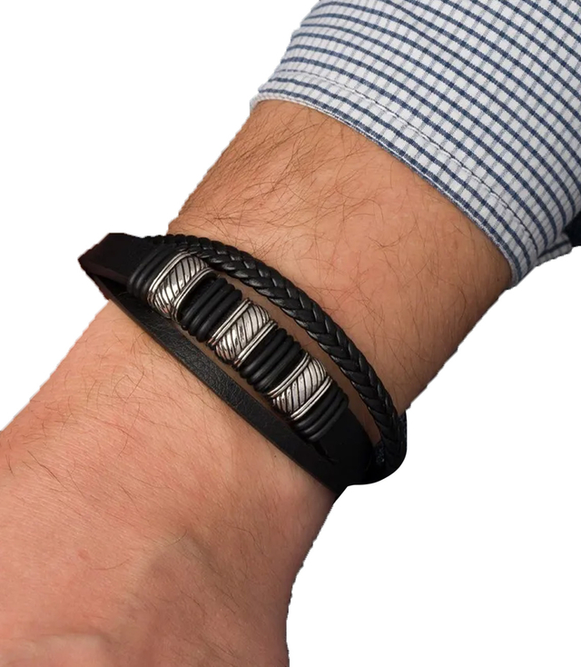 Pánské náramky ideální pro dárek pletené