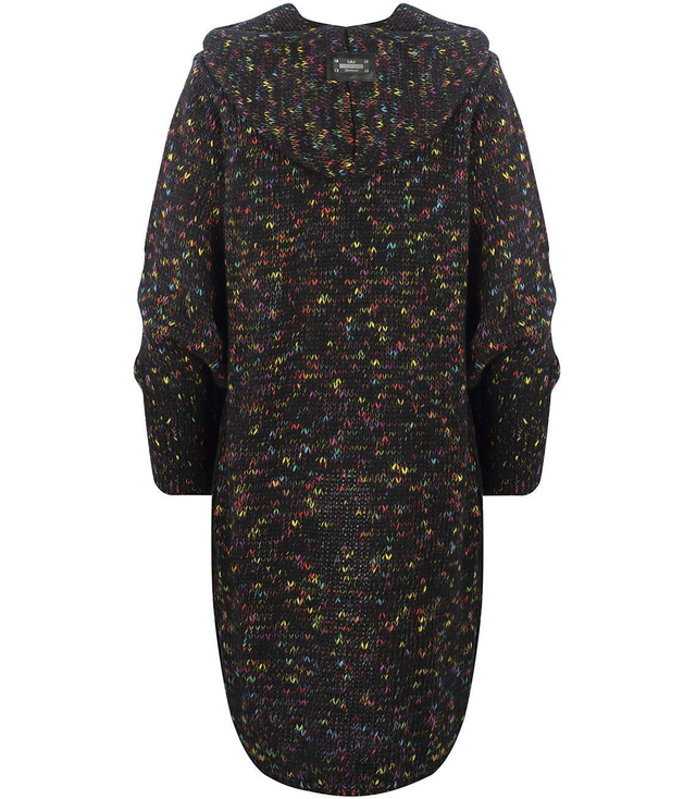 Dlouhý tlustý svetr CARDIGAN bufetový rukáv