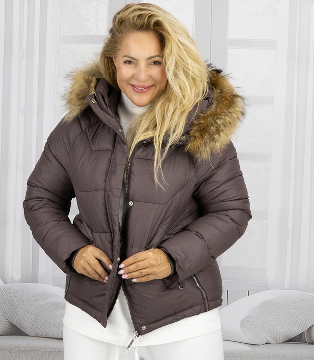 WINTER QUEEN teplá zimní bunda delší bomber bunda