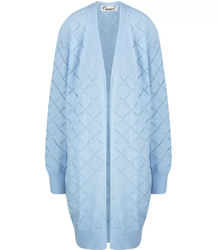 Dlouhý hřejivý prolamovaný svetr IZABELLA