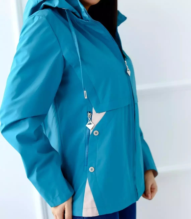 Dámská přechodná jarní bunda s kapucí LUIZA