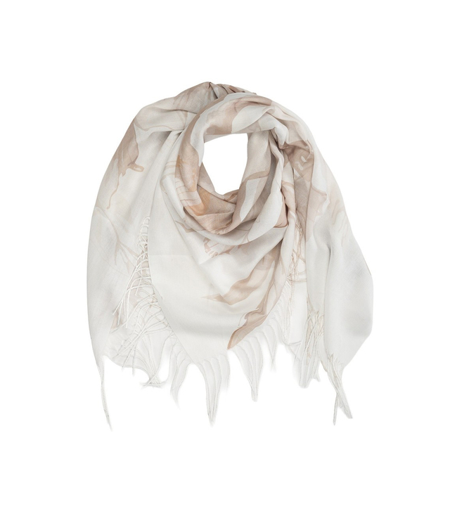 Dámský šátek s květinovým vzorem 100x100