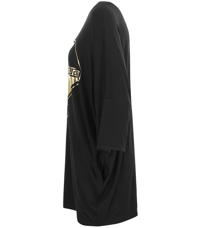 Dlouhé šaty tunika OVERSIZE netopýr