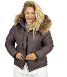 WINTER QUEEN teplá zimní bunda delší bomber bunda