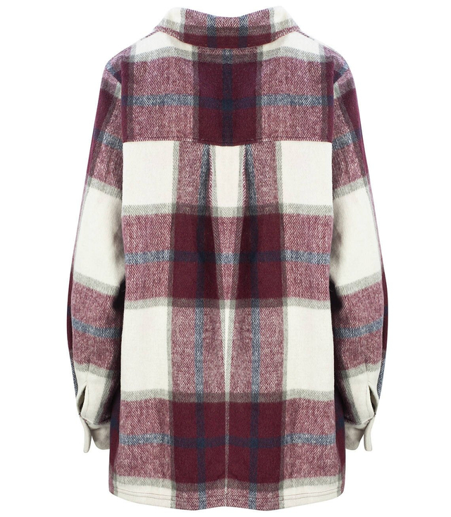 Košile Módní kostkovaná bunda