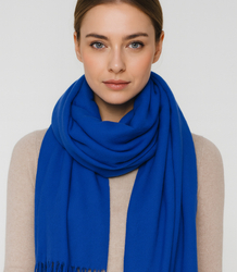 Měkká velká šála s třásněmi klasická