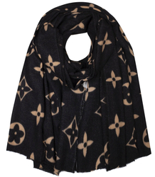 Měkká šála široká květinová šála