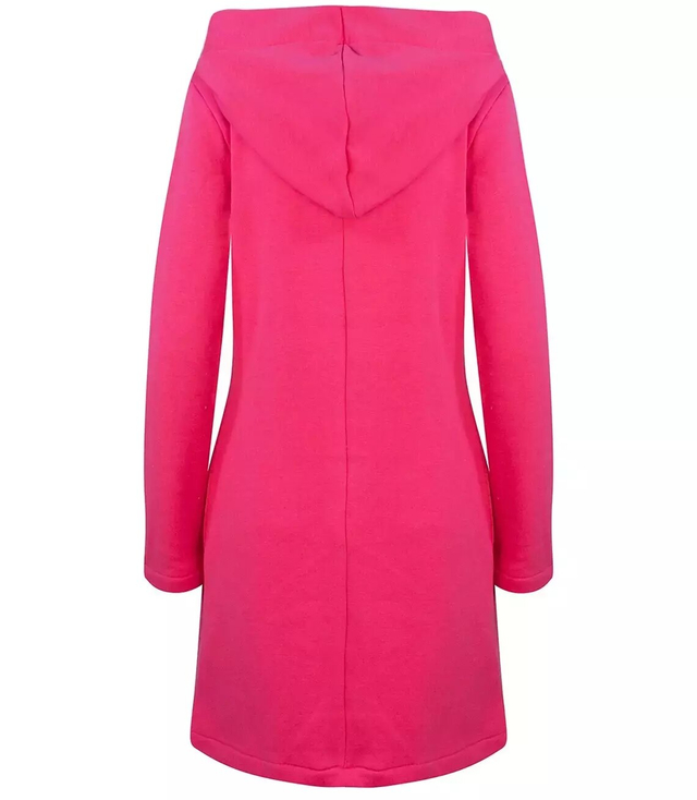 Dlouhá mikina na asymetrický zip BASIC