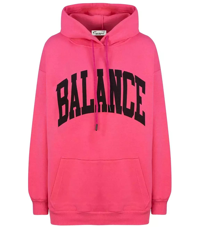 BALANCE oversize unisex mikina s velkými nápisy