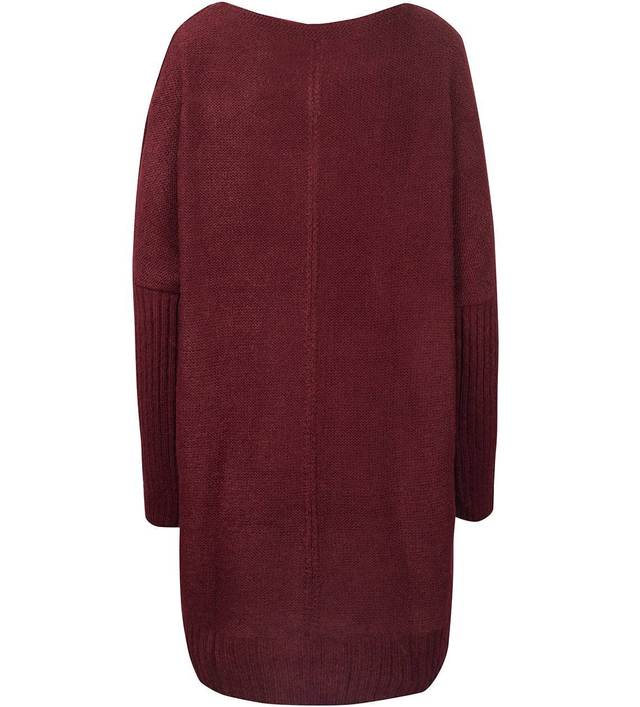 Dlouhý svetr Pletené tunikové šaty