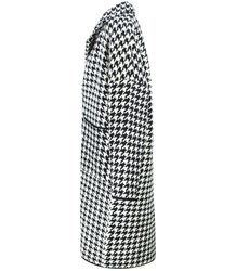 Teplá bunda kabát s puntíky