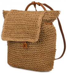 Batoh boho pletené slámy letní stylové pro léto 