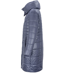 Dámský dlouhý elegantní prošívaný zateplený kabát AMELIA