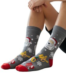 Pánské vánoční ponožky - zimní, teplé, vánoční vzory