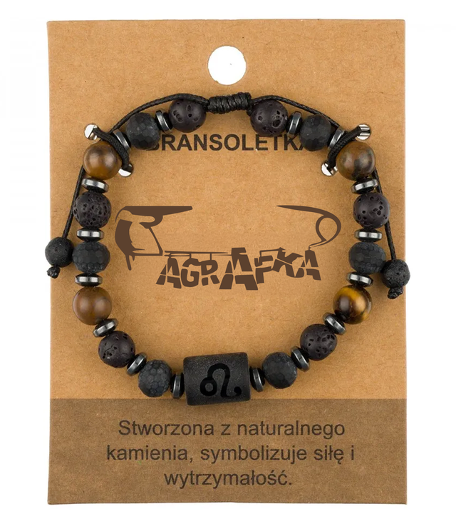 Pánský náramek s přírodními kameny