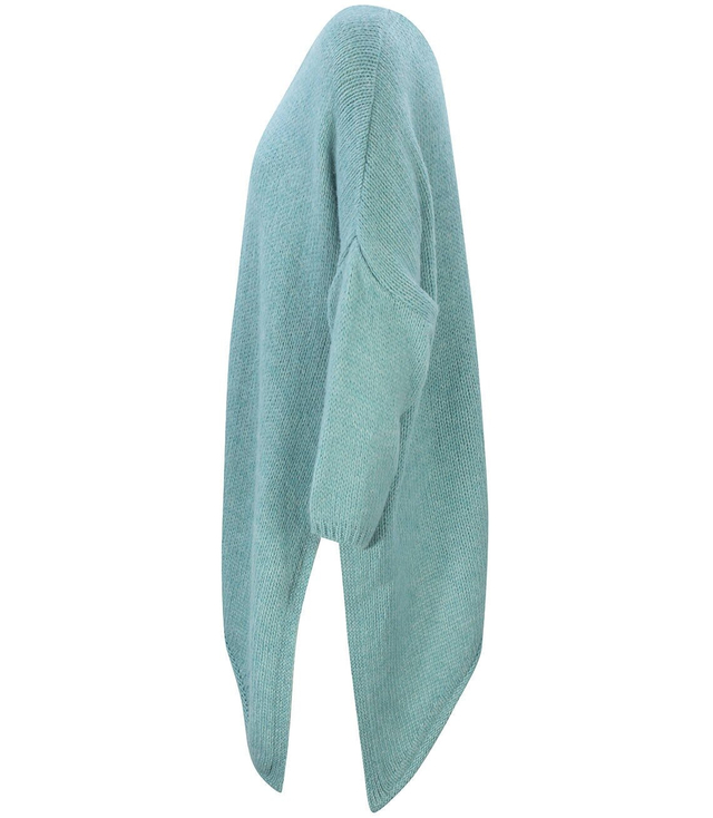 Teplý asymetrický svetr SEREK s vlnou