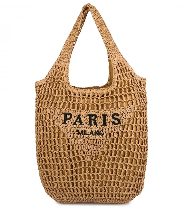 PARIS MILANO letní pletená taška přes rameno