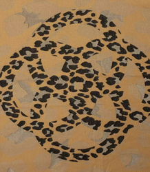 Teplá šála barevná moro třpytky