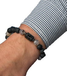 Pánský náramek s přírodními kameny