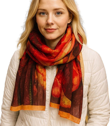 Dámský vzorovaný šátek 70x180