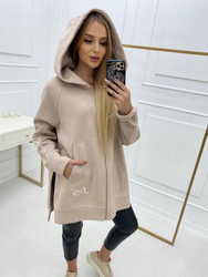 Teplá silná BLUZA s rozparkem