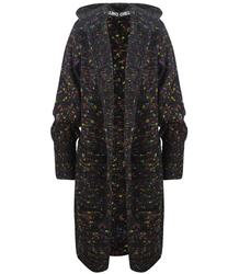 Dlouhý tlustý svetr CARDIGAN bufetový rukáv