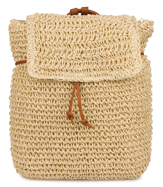 Batoh boho pletené slámy letní stylové pro léto 