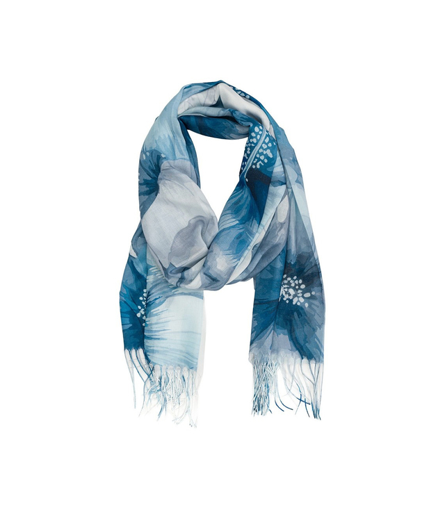 Dámská šála s květinovým vzorem 180x70