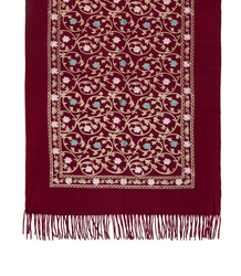 Dámská vzorovaná šála s třásněmi 