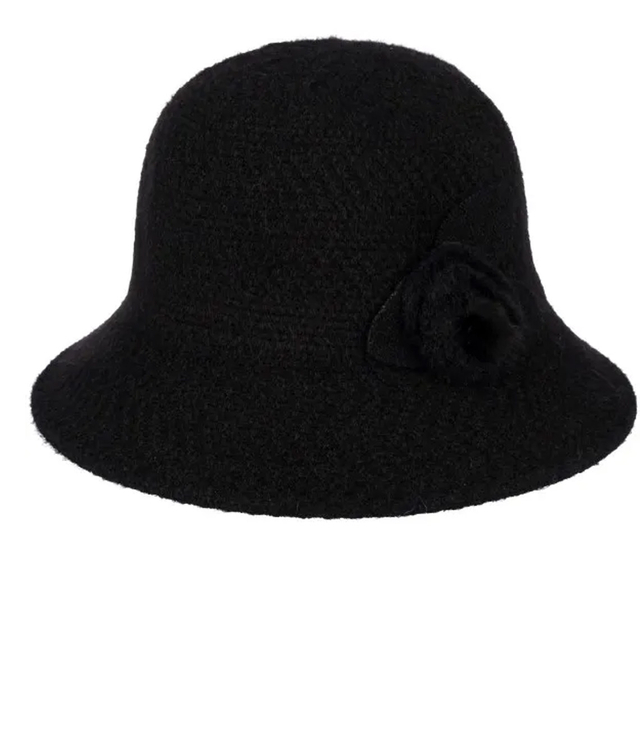 Dámský klobouk cloche patch flower