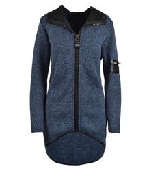 Módní asymetrický svetr a;la kabát