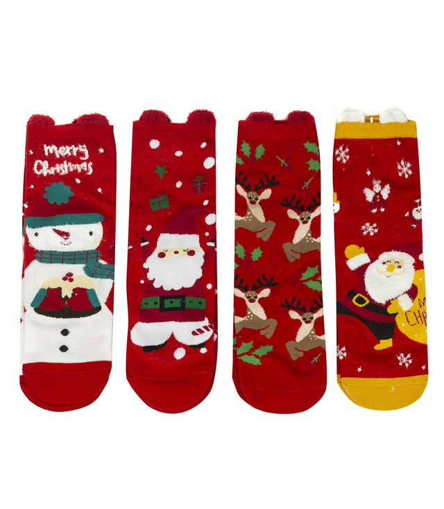 Vánoční ponožky 4-pack MIKOLAJ