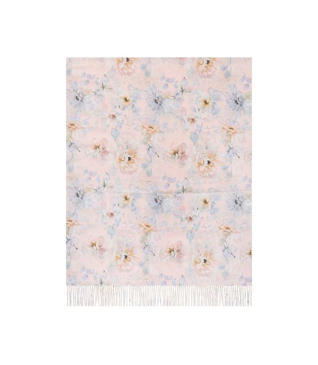 Dámská šála s květinovým vzorem 180x70