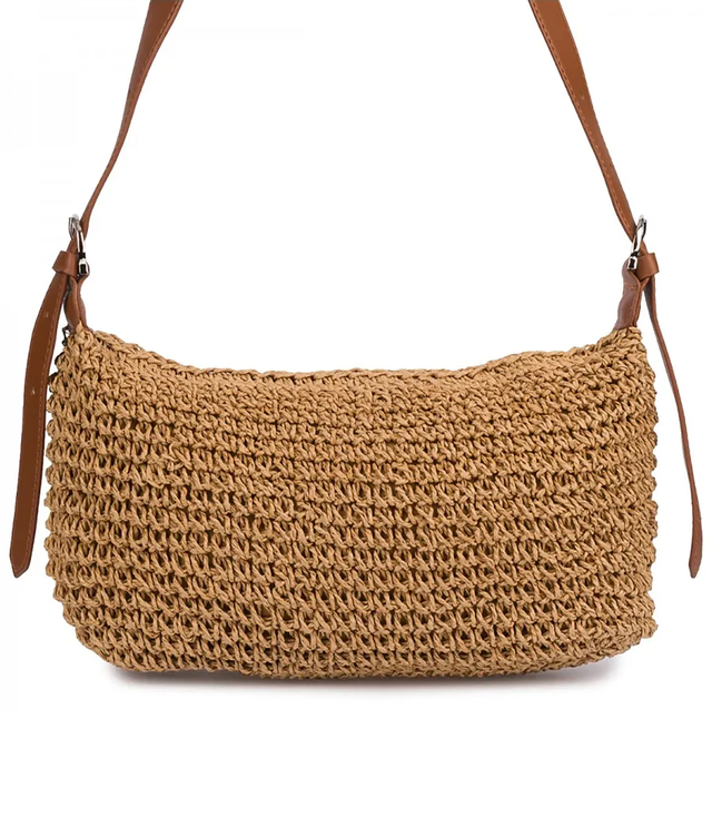 Boho kabelka z rafie s nastavitelným silnějším popruhem