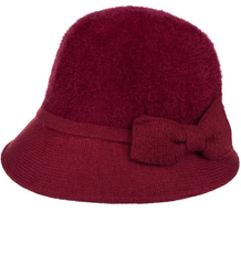 Dámský klobouk cloche s mašlí