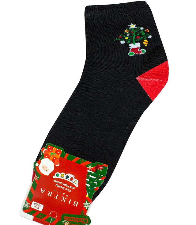 Vánoční ponožky teplé ponožky Dárek SANTA unisex 1 PAIR