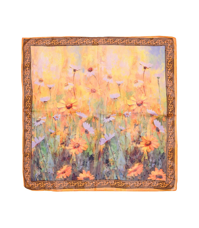 Elegantní dámská šála s šíleným vzorem 70x70