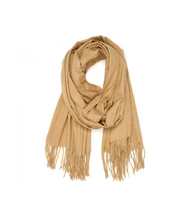 Měkká velká šála s třásněmi klasická