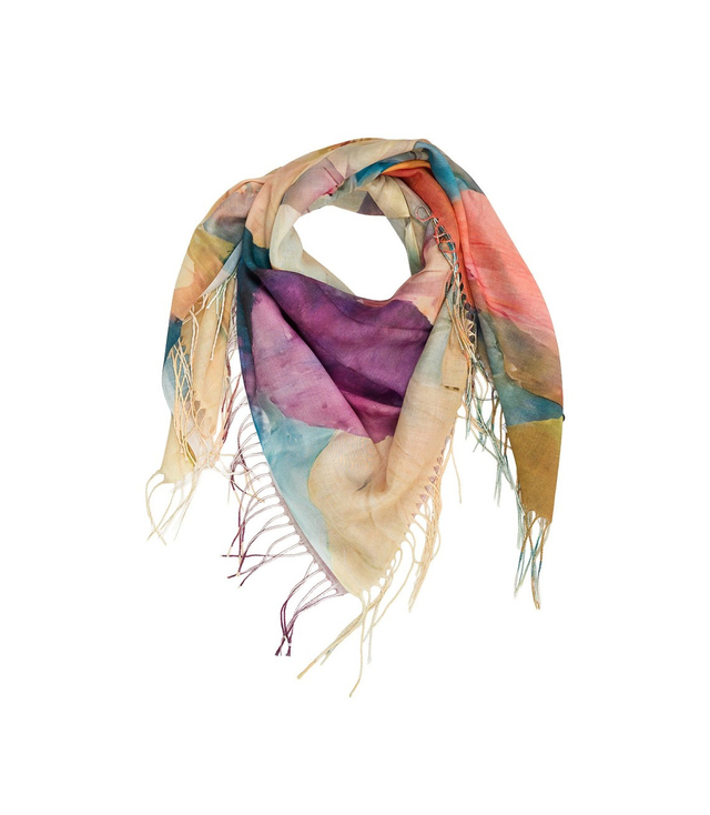 Dámský šátek s květinovým vzorem 100x100