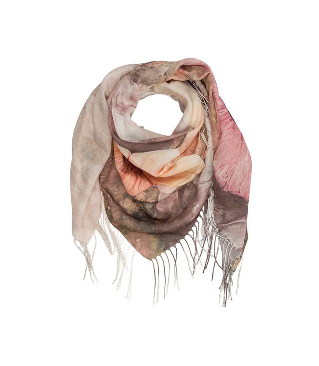 Dámský šátek s květinovým vzorem 100x100