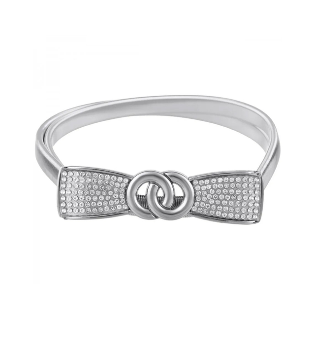 Dámský pásek s ozdobnou sponou k šatům