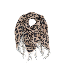 Dámská šála s módním vzorem pantera 100x100