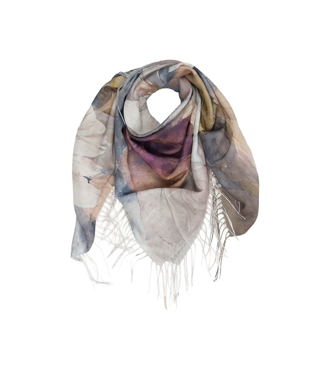 Dámský šátek s květinovým vzorem 100x100