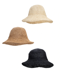 Pletený slaměný klobouk BUCKET HAT