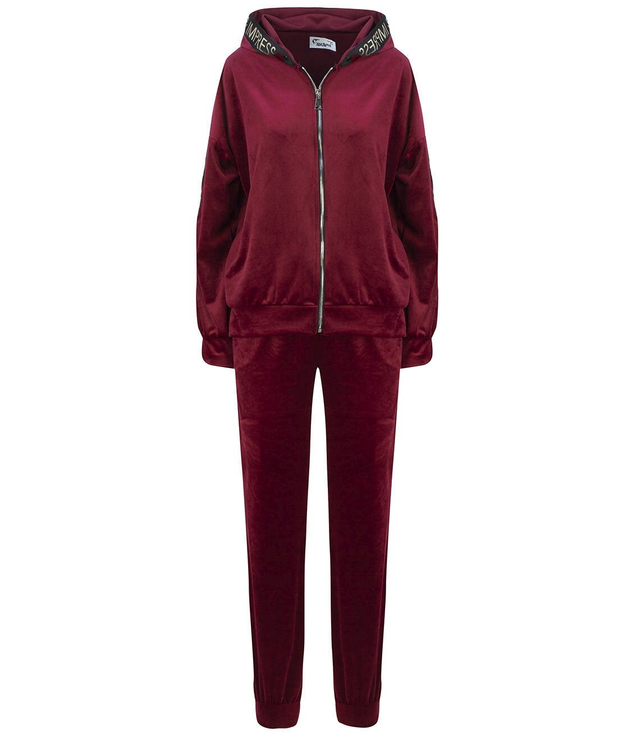 Velurová souprava DRES s opaskem