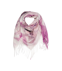 Dámská šála s květinovým vzorem 180x70