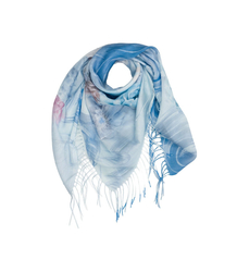 Dámská šála s květinovým vzorem 180x70