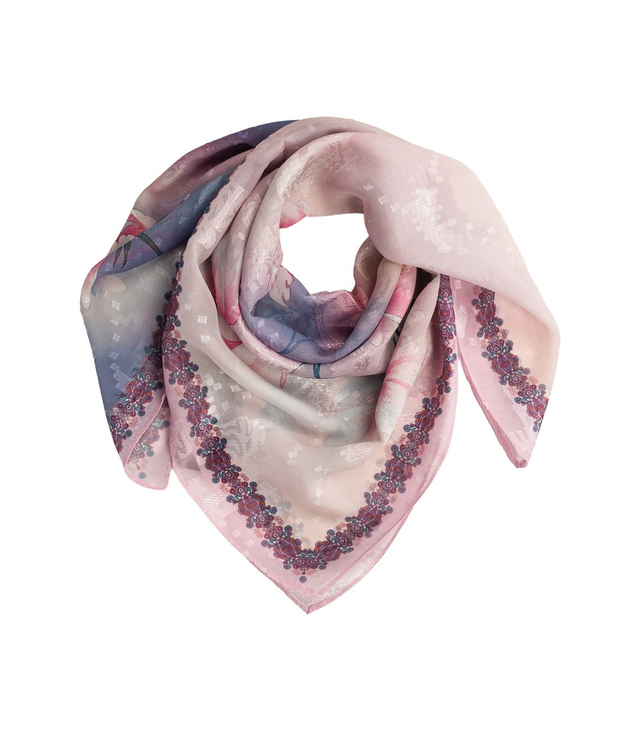 Elegantní dámská šála s šíleným vzorem 70x70