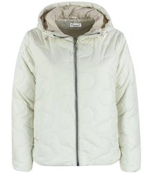 Krátká prošívaná přechodná bunda se stojáčkem